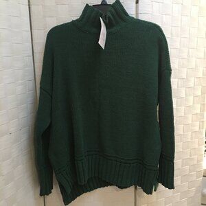 NWT New Directions green chenille oversized sweater Large